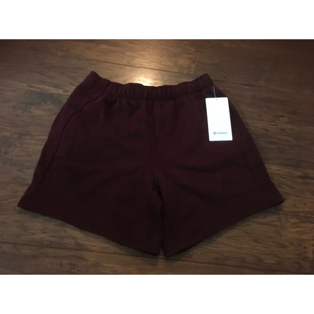 Lululemon Scuba Mid-Rise Oversized Short 7 Fleece LW7DETS women M - Picture 2 of 7
